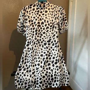Dalmatian print dress